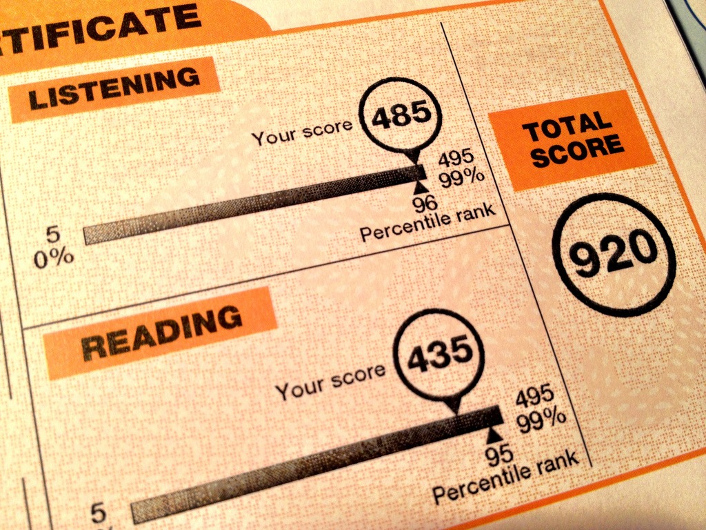 TOEIC au-dessus de 900 points